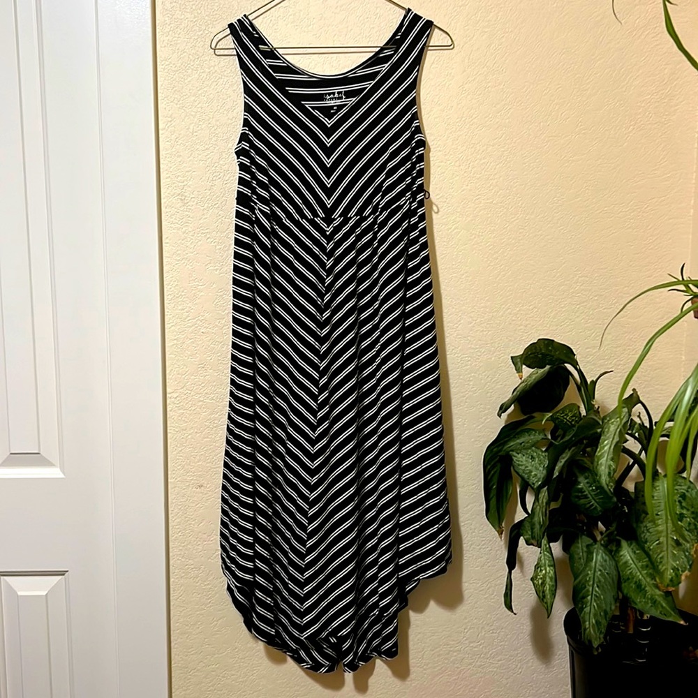 Isabell Maternity Striped Midi Dress